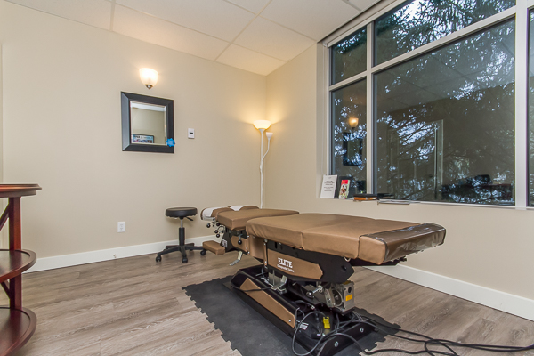Chiropractic table in langley office
