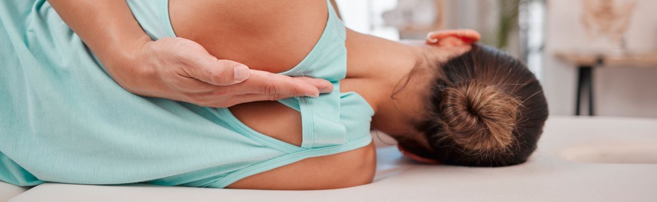 Deep tissue back and spinal massage