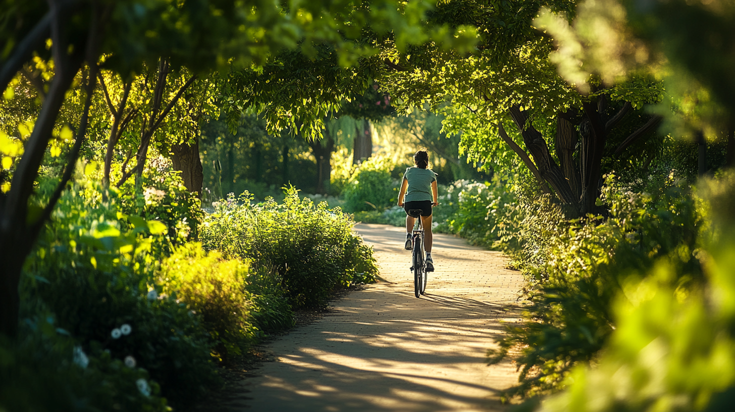 Chiropractic treatment - biker at the park