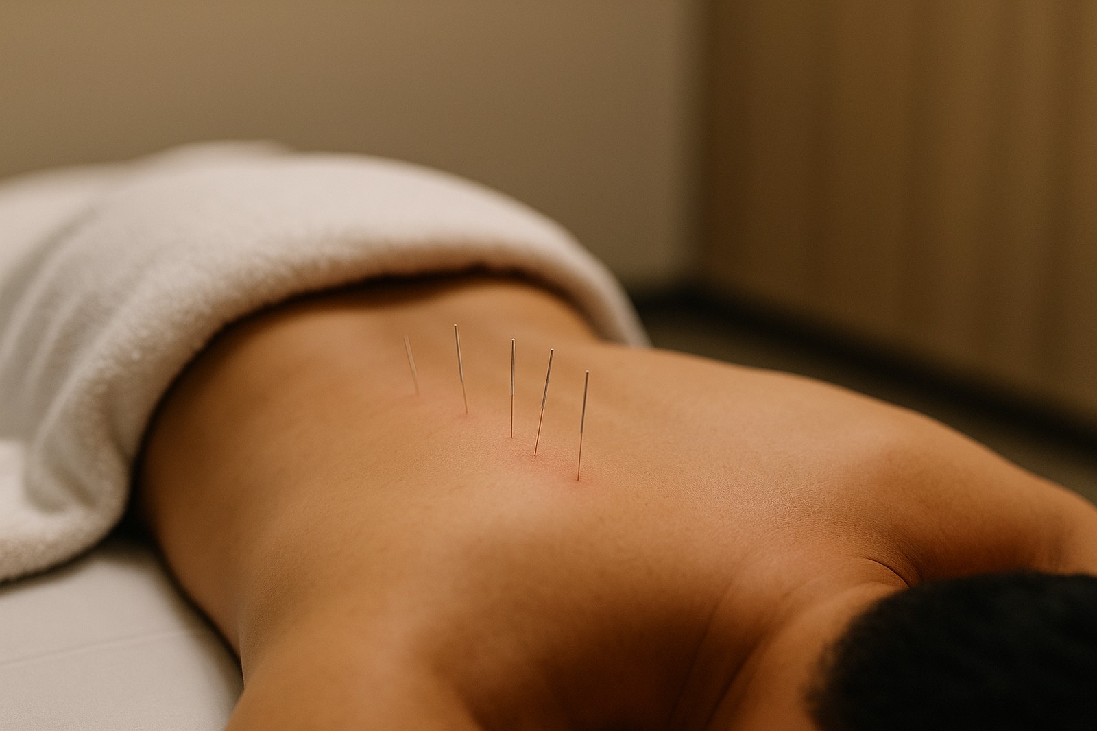 Acupuncture-Treatment-In-Chiropractic-Care-Session Acupuncture treatment in chiropractic care session | gps: 49. 195033, -122. 606960