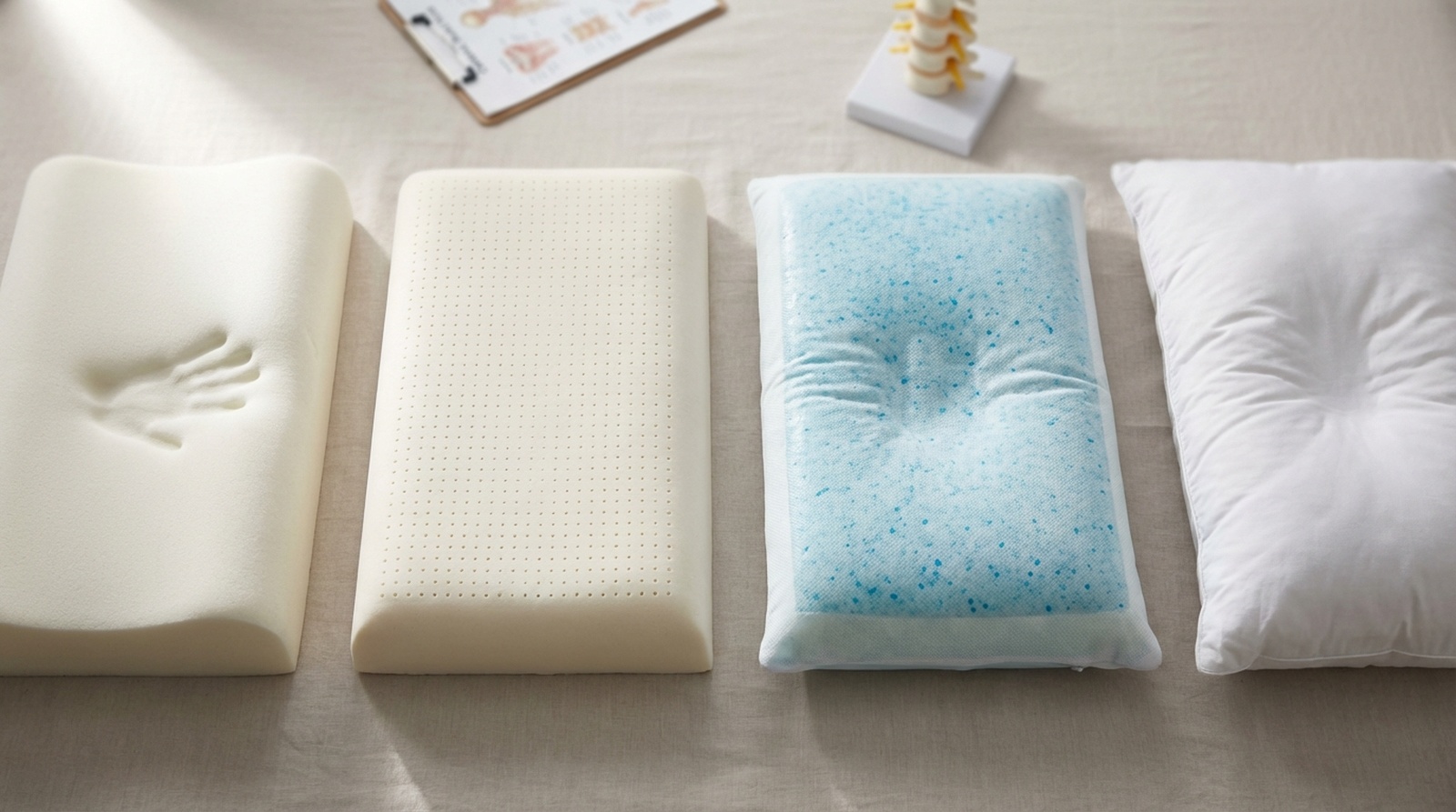 Foam-Pillows-On-Table-For-Comfortable-Sleeping-Options Foam pillows on table for comfortable sleeping options | gps: 49. 185256, -122. 622003