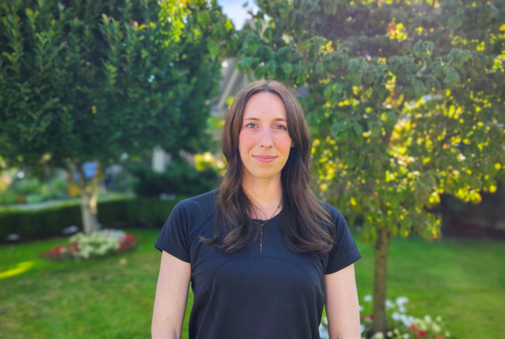 Confident-Woman-In-Garden-Chiropractic-Surreyxx Confident-woman-in-garden-chiropractic-surreyxx