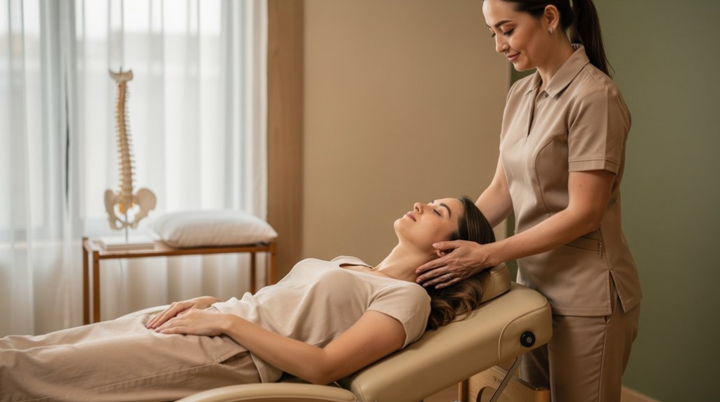 Chiropractic treatment session clayton heights chiropractic